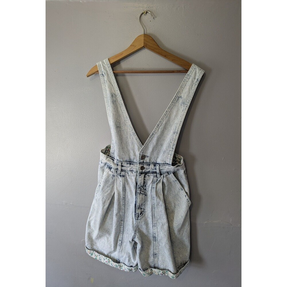 Vintage 80’s Stefano World Wide Acid Washed  shorts overalls, romper Size 10